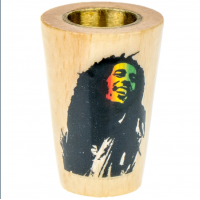 Колпак для курения деревянный 3,5см №1 (Bob Marley)