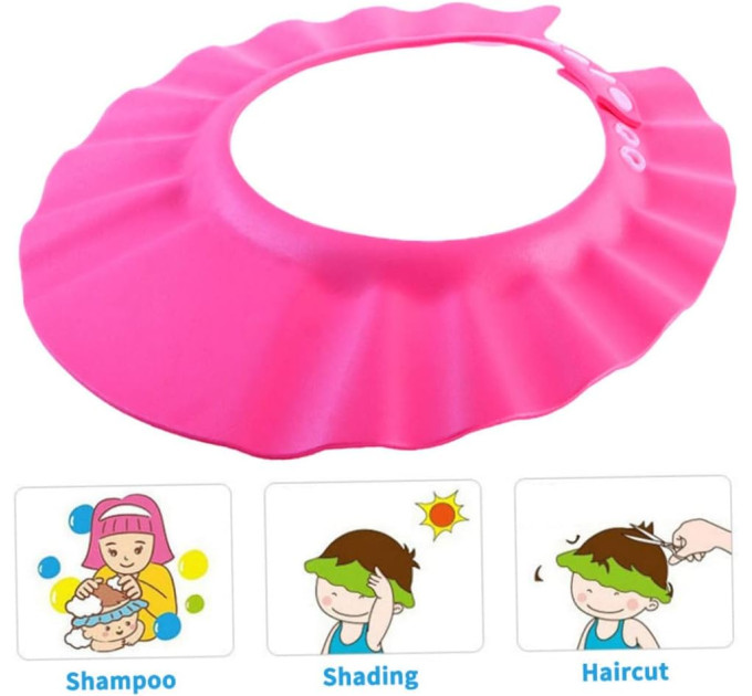 Козырек для мытья головы детский LVR 032 защитная шапочка для купания ребенка (Pink) (19006)