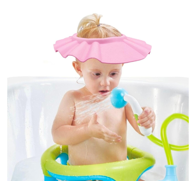 Козырек для мытья головы детский LVR 032 защитная шапочка для купания ребенка (Pink) (19006)