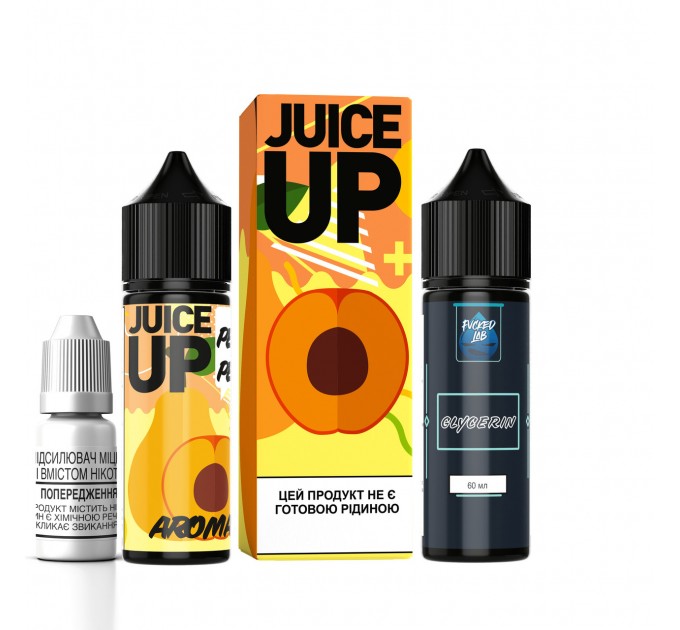 Набор для самозамеса на органическом никотине Fucked Juice Up 60 мл, 0-3 мг Pear Peach (Груша Персик) (15544)