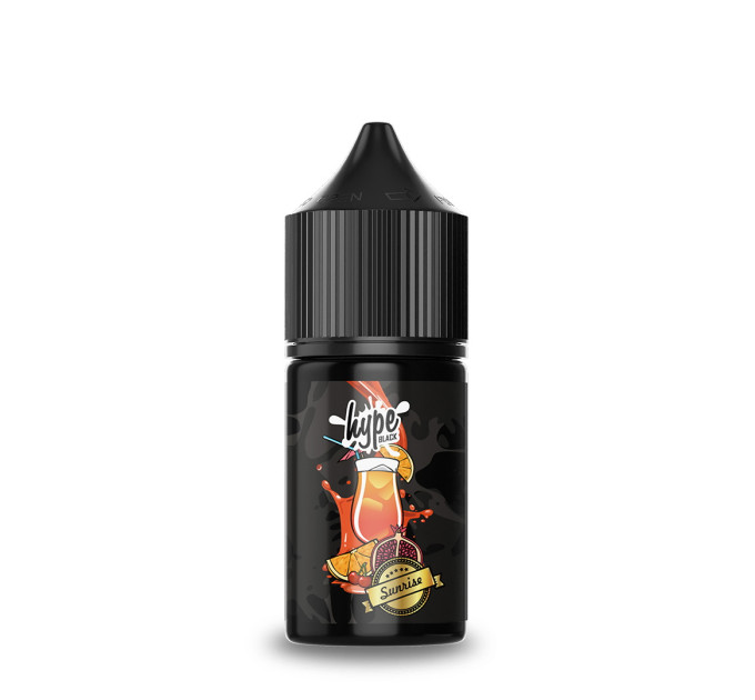 Набор для самозамеса на солевом никотине Hype Black 30 мл (Sunrise Гранат Апельсин Вишня, 0-50 мг) (17987)