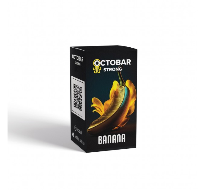 Набір для самозамісу на сольовому нікотині Octobar Strong Banana 10 мл 0-50 мг (Банан та полуниця)