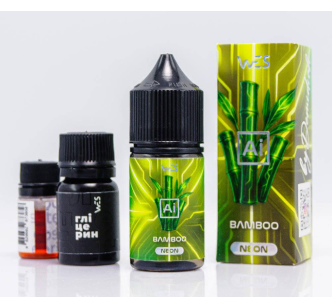 Набор для самозамеса на солевом никотине WES AI NEON 30 мл (Bamboo Бамбук, 0-50 мг) (18608)