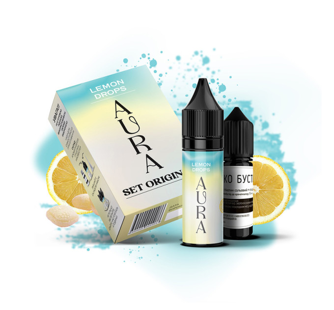 Набор для самозамеса солевой Aura 30 мл (Lemon Drops Лимон, 0-50 мг) (17211)