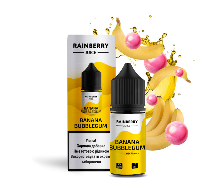 Набор компонентов для самозамеса жидкости на солевом никотине Flavorlab Rainberry Juice 30 мл (Banana Bubblegum Банан Жвачка, 0-50 мг) (17680)