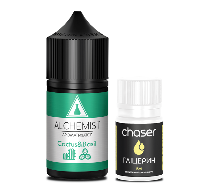 Набор компонентов для самозамеса солевой ALCHEMIST 30 мл (Cactus Basil Кактус, 0-50 мг) (18085)