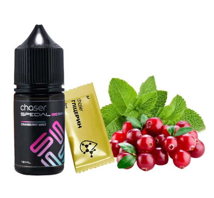 Набор компонентов для самозамеса солевой CHASER Special Berry 30 мл (CRANBERRY MINT Клюква Мята, 0-50 мг) (18047)