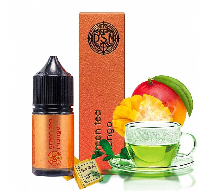 Набор компонентов для самозамеса солевой DSM TEA 30 мл (Green Tea Mango, чай из манго 0-50 мг) (19105)