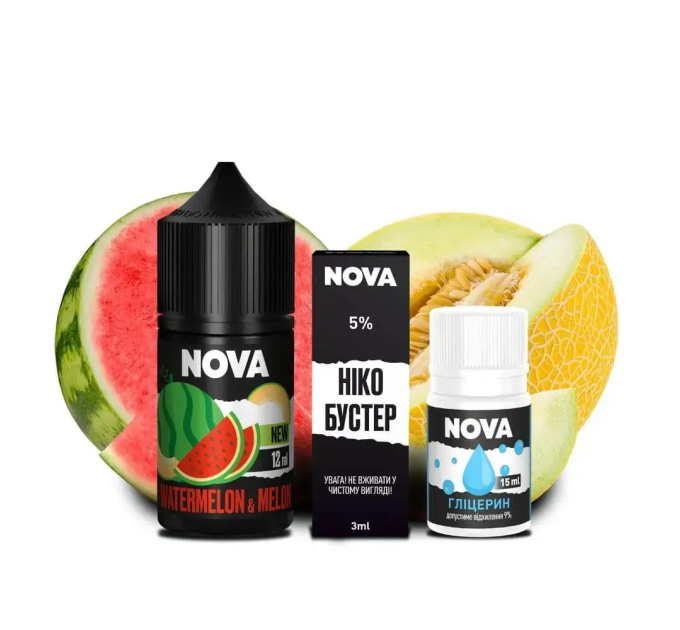 Набор компонентов для самозамеса солевой Nova 30 мл (WATERMELON MELON Арбуз Дыня, 0-50 мг) (18083)