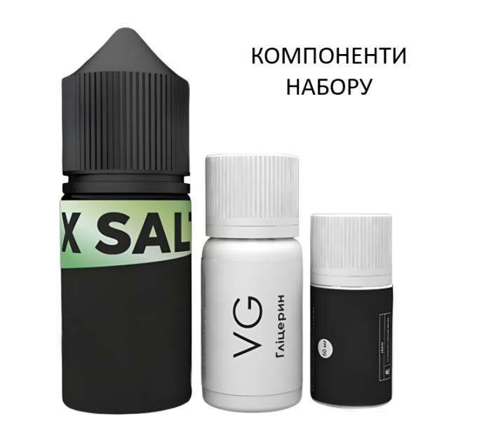 Набор компонентов для самозамеса солевой жидкости DNK 30 мл (Saucep with Lime Саусеп с лаймом, 0-50 мг) (18158)