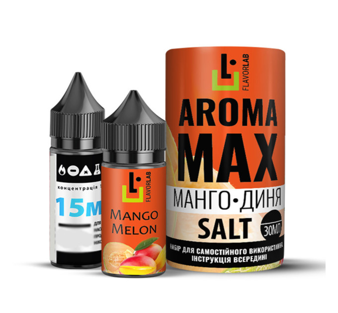 Набор компонентов для самозамеса солевой жидкости Flavorlab Aroma MAX 30 мл (Манго-Дыня, 0-65 мг) (17932)