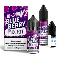 Набор компонентов для самозамеса солевой жидкости Flavorlab M-Jam V2 30 мл (Blueberry Черника, 0-65 мг)