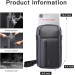 Однолямочный рюкзак через плечо Bange BG-7566 7л Сумка-слинг с USB-разъемом (Gray) (19368)
