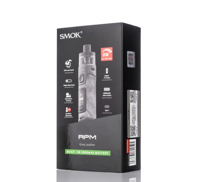 Підсистема SMOK RPM 5 80W Pod Original Kit 2000mAh 6.5ml (Grey Leather)