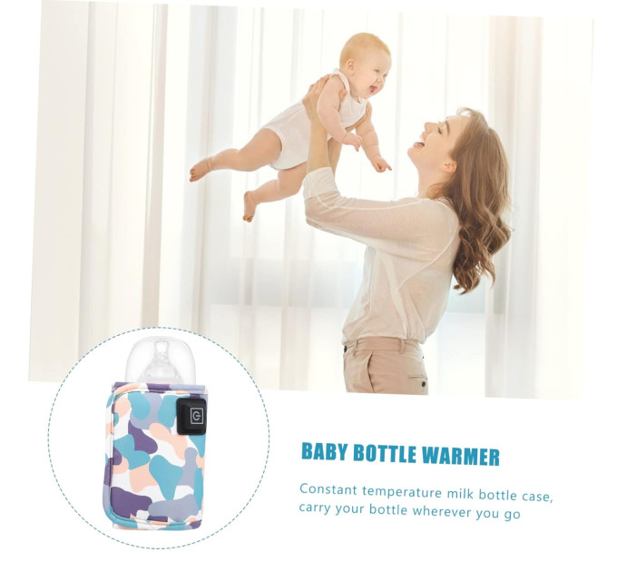 Портативный подогреватель для детских бутылочек от USB LVR 020 дорожный чехол (Blue) (18982)