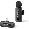 Профессиональный петличный микрофон беспроводной Boya BY-V1 V2.0 Разъем Lightning (Black) (18870-prm)