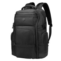 Рюкзак городской Ozuko 9792S плотный мужской с отсеком для ноутбука до 15.6' 31л (Black)