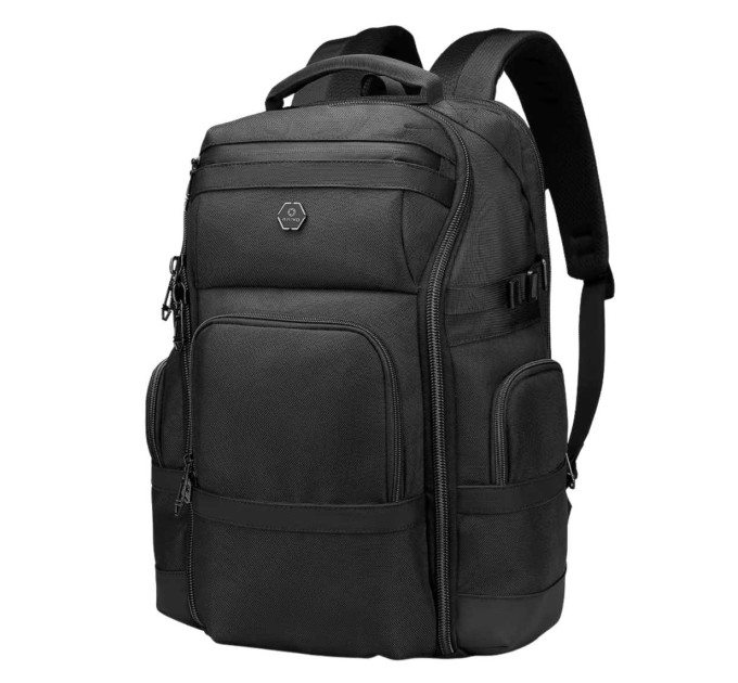 Рюкзак городской Ozuko 9792S плотный мужской с отсеком для ноутбука до 15.6' 31л (Black) (19355)