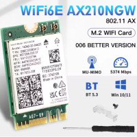Сетевая карта Intel Wi-Fi 6E AX210 NGW модуль трехдиапазонный адаптер Bluetooth для ПД / Ноутбука