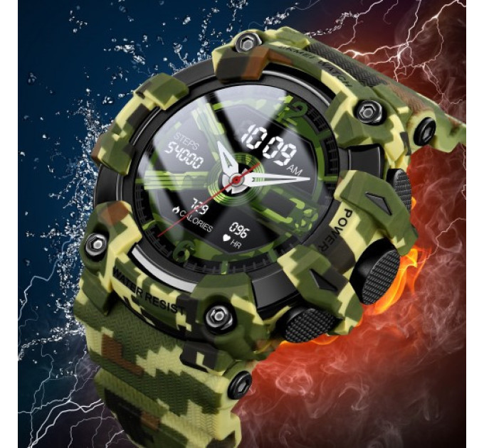 Смарт-часы Skmei S231 Original силиконовый ремешок (Army Camouflage) (16696)