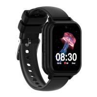 Смарт-часы детские Wonlex KT33 с камерой WI-FI GPS SIM-карта Original силиконовый ремешок (Black)