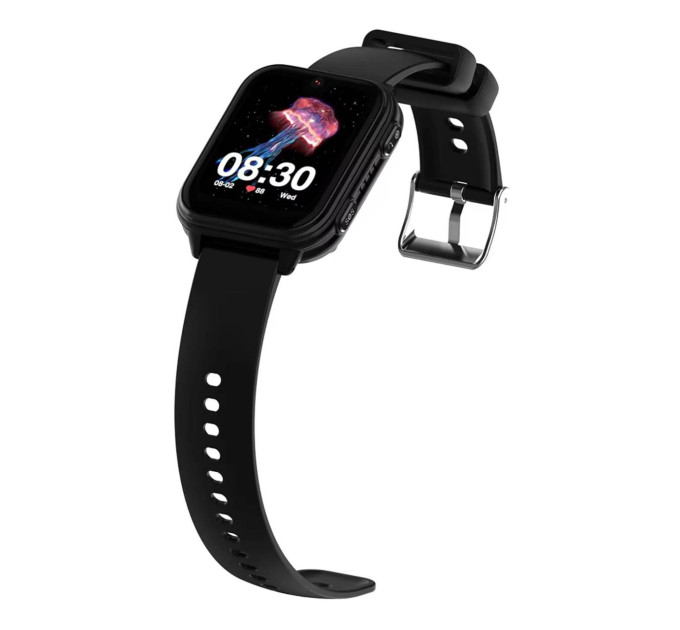 Смарт-часы детские Wonlex KT33 с камерой WI-FI GPS SIM-карта Original силиконовый ремешок (Black) (17774)