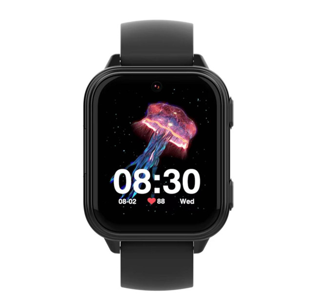 Смарт-часы детские Wonlex KT33 с камерой WI-FI GPS SIM-карта Original силиконовый ремешок (Black) (17774)