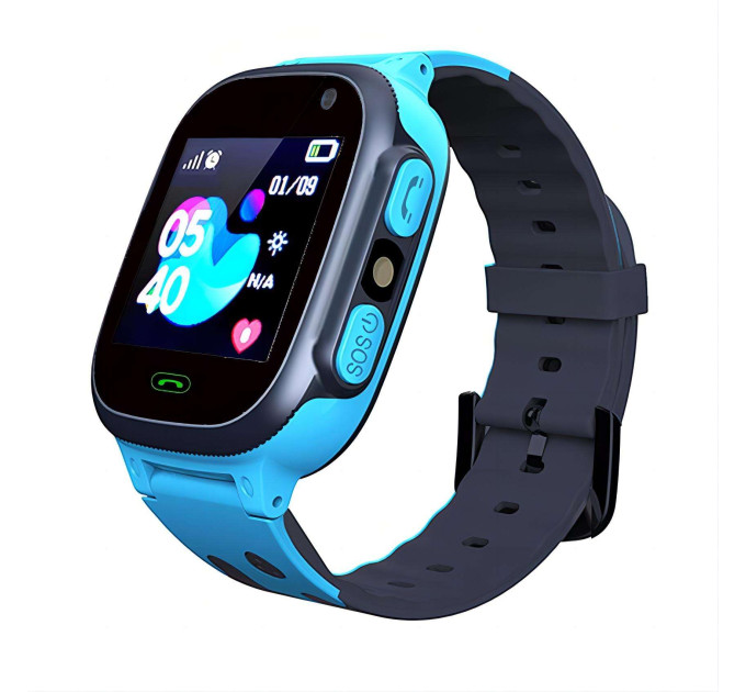 Смарт-часы телефон детские Smart Watch S1 с видеозвонком WI-FI GPS SIM-карта (Blue) (18581)
