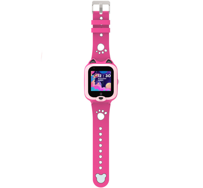 Смарт часы-телефон детские Wonlex KT22 4G камера прослушка геозона WI-FI GPS SIM Original (Pink) (17005)
