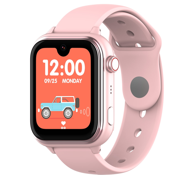 Смарт часы-телефон детские Wonlex KT37 Original с видеозвонком WI-FI GPS SIM-карта (Pink) (18349)