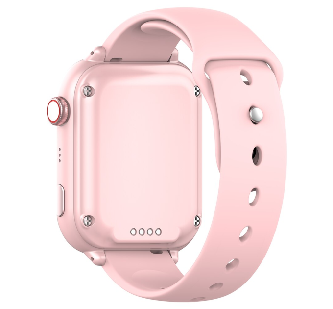 Смарт часы-телефон детские Wonlex KT37 Original с видеозвонком WI-FI GPS SIM-карта (Pink) (18349)