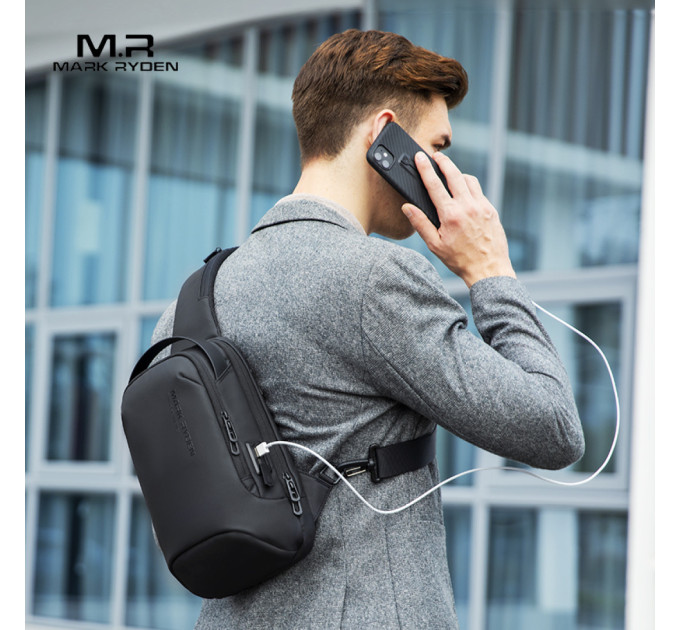 Сумка через плечо Mark Ryden 7918 7л для планшета до 7.9' и USB (Black) (17596)