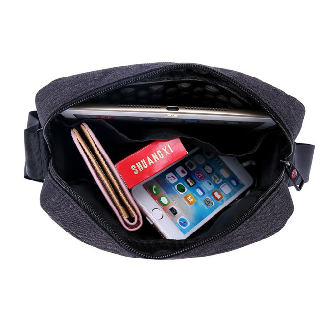 Сумка городская через плечо Tigernu T-L5102 2л для планшета до 9.6'' (Black Gray) (17187)