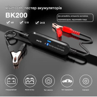 Тестер акумуляторних батарей 6/12/24В Автомобильный Konnwei BK200 Диагностика АКБ, Аккумуляторный тестер (Black)
