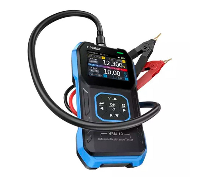 Тестер внутреннего сопротивления аккумуляторов Fnirsi HRM-10 анализатор батарей (19169)