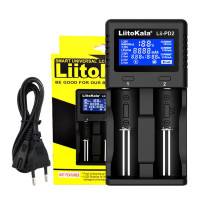 Умное зарядное устройство для аккумуляторов LiitoKala Lii-PD2 АА, ААА, 18650, 21700, 26650 Li-ion, LiFePO4, Ni-MH, Ni-Cd