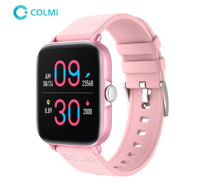 Умные смарт-часы Colmi P28 Plus фитнес браслет Original (Pink) (17833)