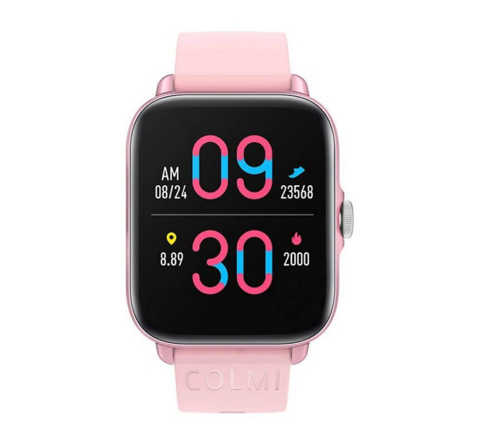 Умные смарт-часы Colmi P28 Plus фитнес браслет Original (Pink) (17833)
