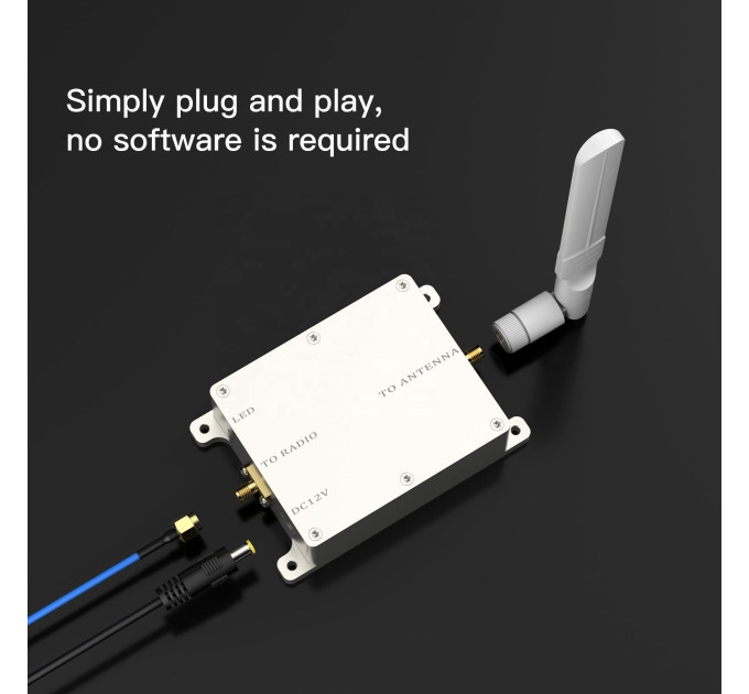 Усилитель Wi-Fi сигнала с антенной EDUP EP-AB027 2.4 ГГц 5W 37dBm Original бустер расширитель вайфай FPV () (18800)