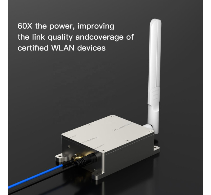 Усилитель Wi-Fi сигнала с антенной EDUP EP-AB027 2.4 ГГц 5W 37dBm Original бустер расширитель вайфай FPV () (18800)