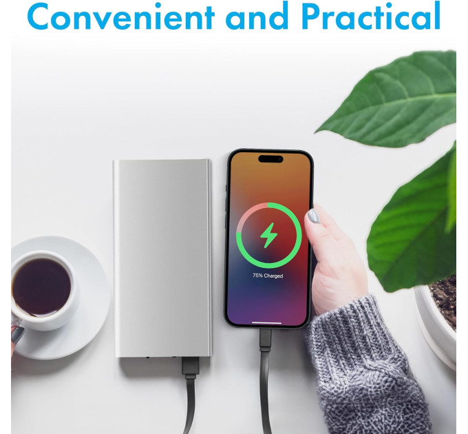 Внешний аккумулятор Power Bank 20000 mAh УМБ павербанк с фонариком LVR 018 (Silver) (19112)