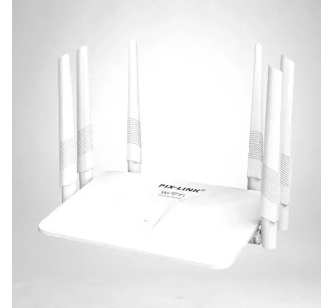 Высокоскоростной маршрутизатор WI-FI роутер 6 антенн PIX-LINK LV-WR50Q (White) (17966)