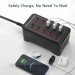Зарядная станция многопортовая ILEPO на 10 USB портов 50 Вт / сетевое мультизарядное устройство (19011)