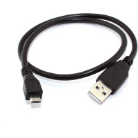 Kабель для зарядки USB - microUSB 0.3 м (Black)