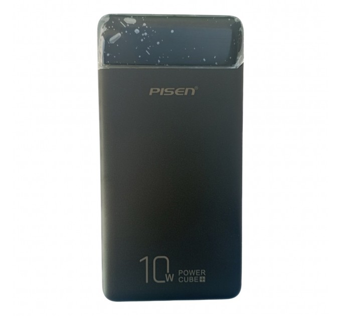 Power Bank Pisen Cube+ 10000mAh повербанк внешний аккумулятор (Black)