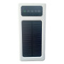 Повербанк Power Bank Solar 50000mAh 4 в 1 із сонячною панеллю, екраном, ліхтариком White