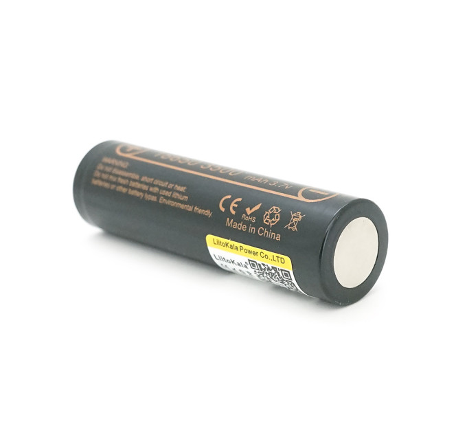 Аккумулятор 18650 LiitoKala Lii-35A 3500 mAh литий-ионный Li-Ion для электронных устройств 10А, 3.7V Плоский плюс (19311)