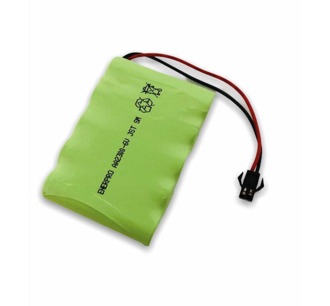 Аккумулятор AA 6V 2300 mAh с коннектором JST SM-2P для детских игрушек и спецтехники (18856)