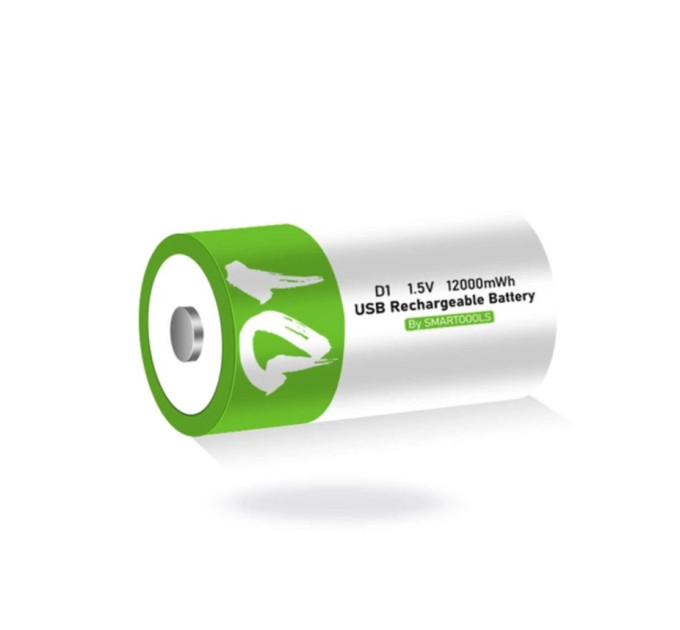 Аккумулятор тип D / R20 Smartoools 8000 mAh бочонок Li-Ion с зарядкой Type-C 1.5V (19329)