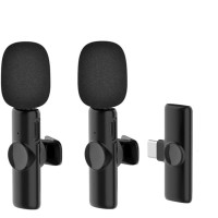 Беспроводной петличный микрофон K11 Type-C 2шт профессиональная петличка для блогеров (Black)
